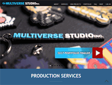 Tablet Screenshot of multiverse-studio.com